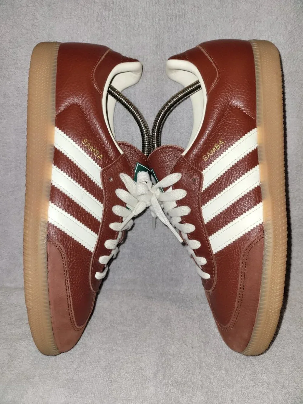 Adidas Samba OG JR0892 Fox Brown Off White Tan Gum Mens Size 10 Sneakers (#2601)